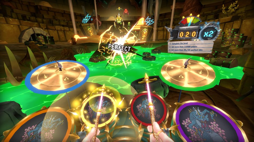 图片[2]VR玩吧-VR游戏破解下载网站-Quest 2 3 一体机游戏-Steam VR串流游戏-VR游戏资源汉化中文网站-Pico Neo3 4-Meta Quest 2 3-HTC VIVE-Oculus Rift-Valve Index-Pico VR-游戏下载中心Oculus Quest 游戏《大鼓摇滚》Drums Rock VRVR玩吧-VR游戏破解下载网站-Quest 2 3 一体机游戏-Steam VR串流游戏-VR游戏资源汉化中文网站-Pico Neo3 4-Meta Quest 2 3-HTC VIVE-Oculus Rift-Valve Index-Pico VR-游戏下载中心VR玩吧【VRwanba.com】汉化VR游戏官网