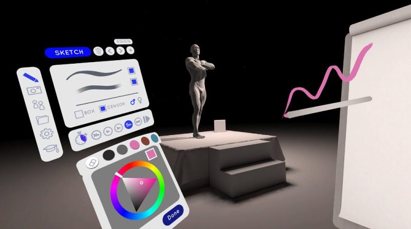 图片[4]VR玩吧-VR游戏破解下载网站-Quest 2 3 一体机游戏-Steam VR串流游戏-VR游戏资源汉化中文网站-Pico Neo3 4-Meta Quest 2 3-HTC VIVE-Oculus Rift-Valve Index-Pico VR-游戏下载中心Oculus Quest 游戏《人物绘画VR》Gesture VR（高速下载）VR玩吧-VR游戏破解下载网站-Quest 2 3 一体机游戏-Steam VR串流游戏-VR游戏资源汉化中文网站-Pico Neo3 4-Meta Quest 2 3-HTC VIVE-Oculus Rift-Valve Index-Pico VR-游戏下载中心VR玩吧【VRwanba.com】汉化VR游戏官网