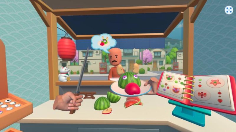图片[5]VR玩吧-VR游戏破解下载网站-Quest 2 3 一体机游戏-Steam VR串流游戏-VR游戏资源汉化中文网站-Pico Neo3 4-Meta Quest 2 3-HTC VIVE-Oculus Rift-Valve Index-Pico VR-游戏下载中心Meta Quest 游戏《烹饪忍者商店模拟器》Food Ninja Shop SimulatorVR玩吧-VR游戏破解下载网站-Quest 2 3 一体机游戏-Steam VR串流游戏-VR游戏资源汉化中文网站-Pico Neo3 4-Meta Quest 2 3-HTC VIVE-Oculus Rift-Valve Index-Pico VR-游戏下载中心VR玩吧【VRwanba.com】汉化VR游戏官网