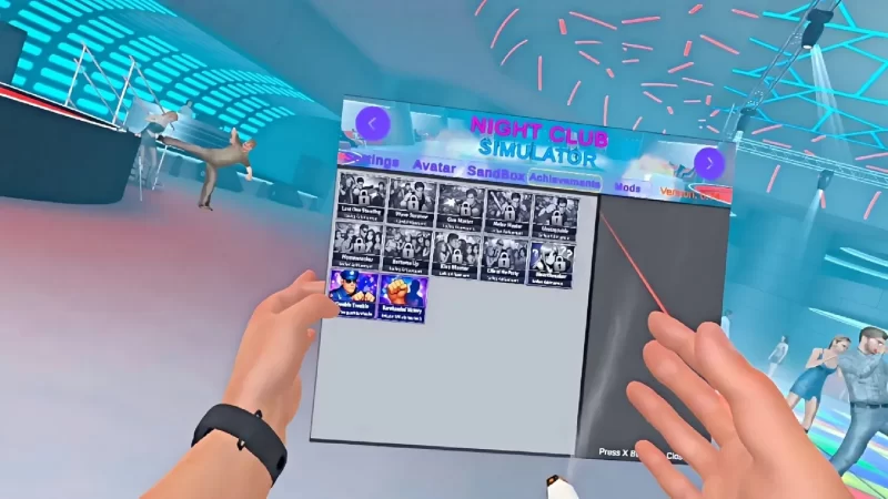 图片[5]VR玩吧-VR游戏下载网站-Quest 2 3S 一体机游戏-Steam VR串流游戏-VR游戏资源汉化中文网站-Pico Neo3 4-Meta Quest 2 3-HTC VIVE-Oculus Rift-Valve Index-Pico VR-游戏下载中心Oculus Quest 游戏《夜总会模拟器》NightClub Simulator VRVR玩吧-VR游戏下载网站-Quest 2 3S 一体机游戏-Steam VR串流游戏-VR游戏资源汉化中文网站-Pico Neo3 4-Meta Quest 2 3-HTC VIVE-Oculus Rift-Valve Index-Pico VR-游戏下载中心VR玩吧【VRwanba.com】汉化VR游戏官网