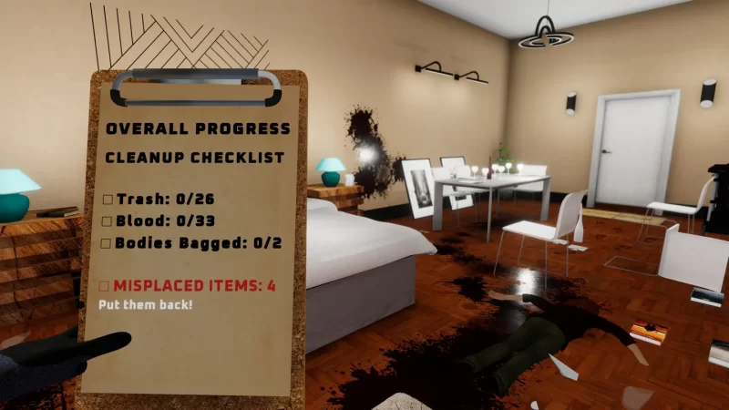 图片[4]VR玩吧-VR游戏下载网站-Quest 2 3S 一体机游戏-Steam VR串流游戏-VR游戏资源汉化中文网站-Pico Neo3 4-Meta Quest 2 3-HTC VIVE-Oculus Rift-Valve Index-Pico VR-游戏下载中心Meta Quest 游戏《证据清理者：清洁模拟器》The Evidence Cleaner: Cleaning SimulatorVR玩吧-VR游戏下载网站-Quest 2 3S 一体机游戏-Steam VR串流游戏-VR游戏资源汉化中文网站-Pico Neo3 4-Meta Quest 2 3-HTC VIVE-Oculus Rift-Valve Index-Pico VR-游戏下载中心VR玩吧【VRwanba.com】汉化VR游戏官网